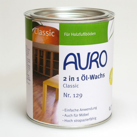 Auro 2 in 1 Öl-Wachs Classic, Nr. 129, 0.75 l